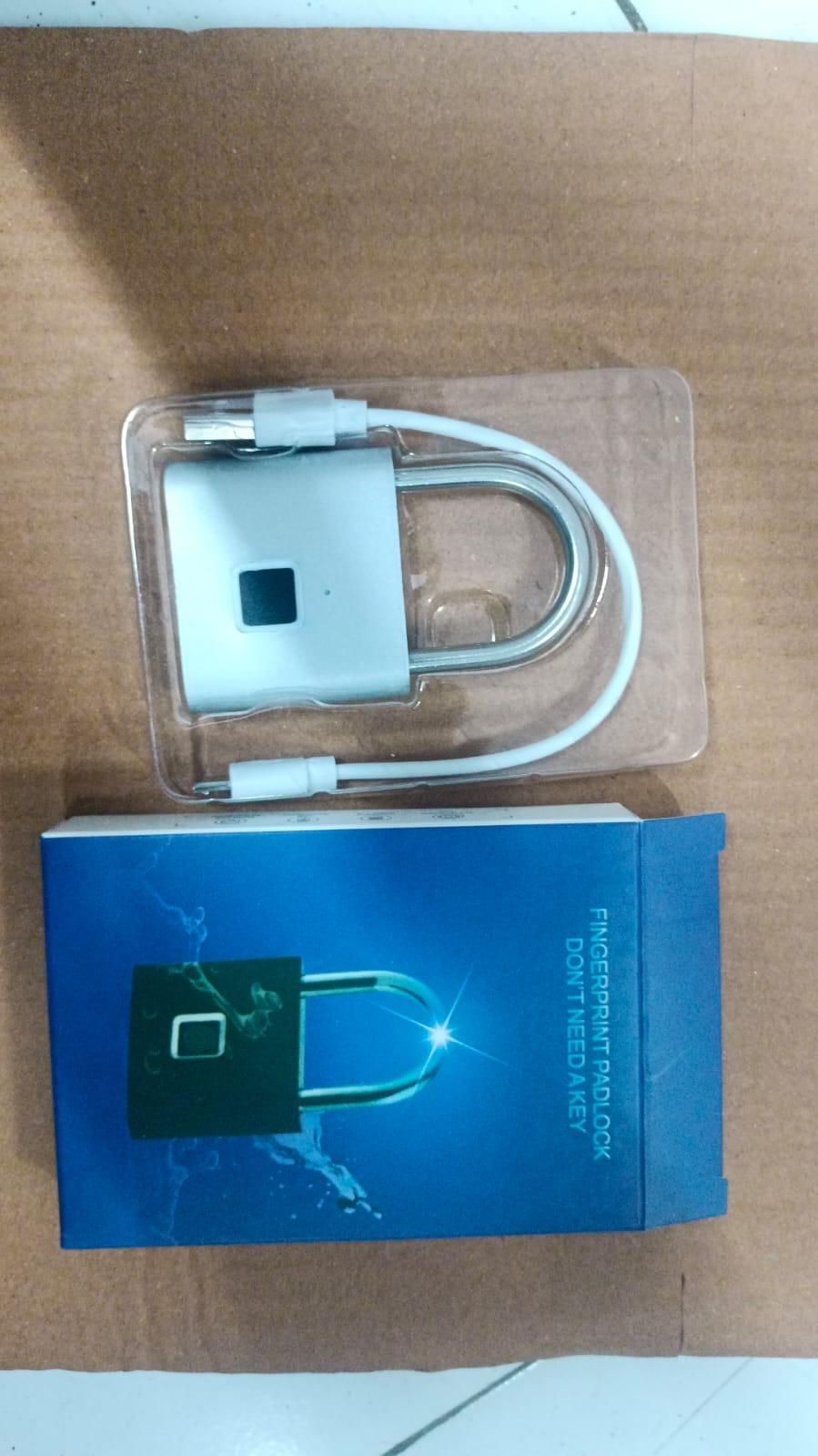 Fingerprint Padlock Rechargeable Keyless Anti-theft Security Smart Door Lock