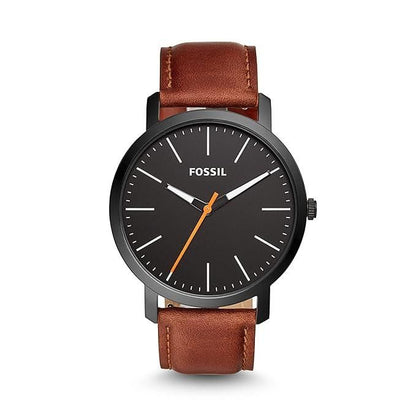 Premium Analog Wristwatch – Rose Gold Design with Brown Leather Strap