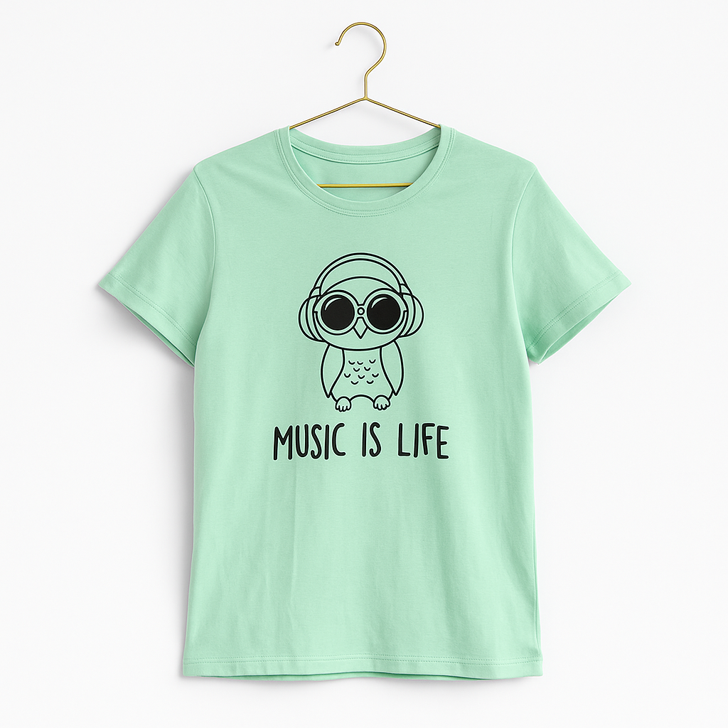 Women’s Cotton Cartoon Printed T-Shirt