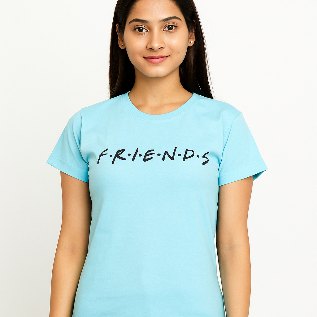 Women’s Cotton Cartoon Printed T-Shirt