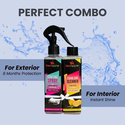 Coating Spray and Foam Car Cleaner 200ml (Combo)