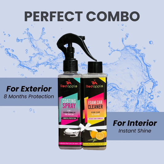 Coating Spray and Foam Car Cleaner 200ml (Combo)