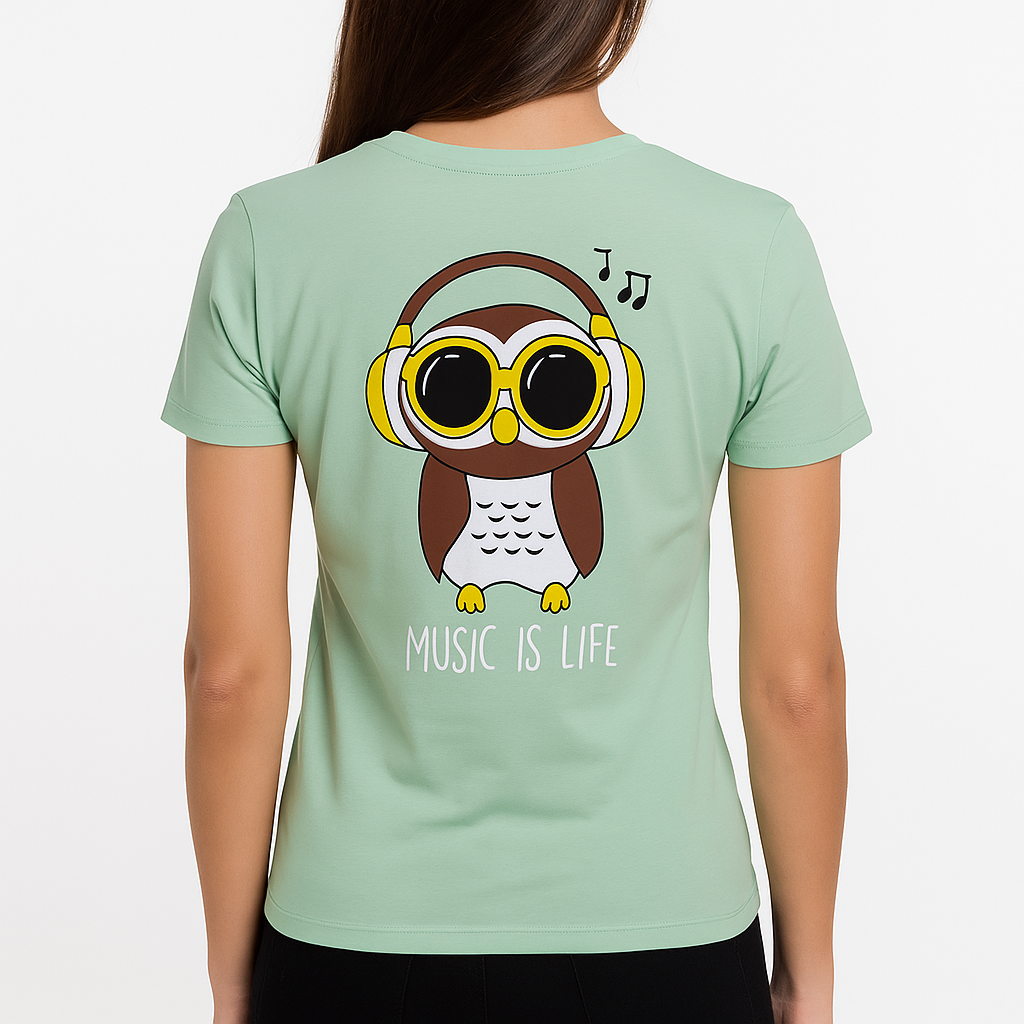 Women’s Cotton Cartoon Printed T-Shirt