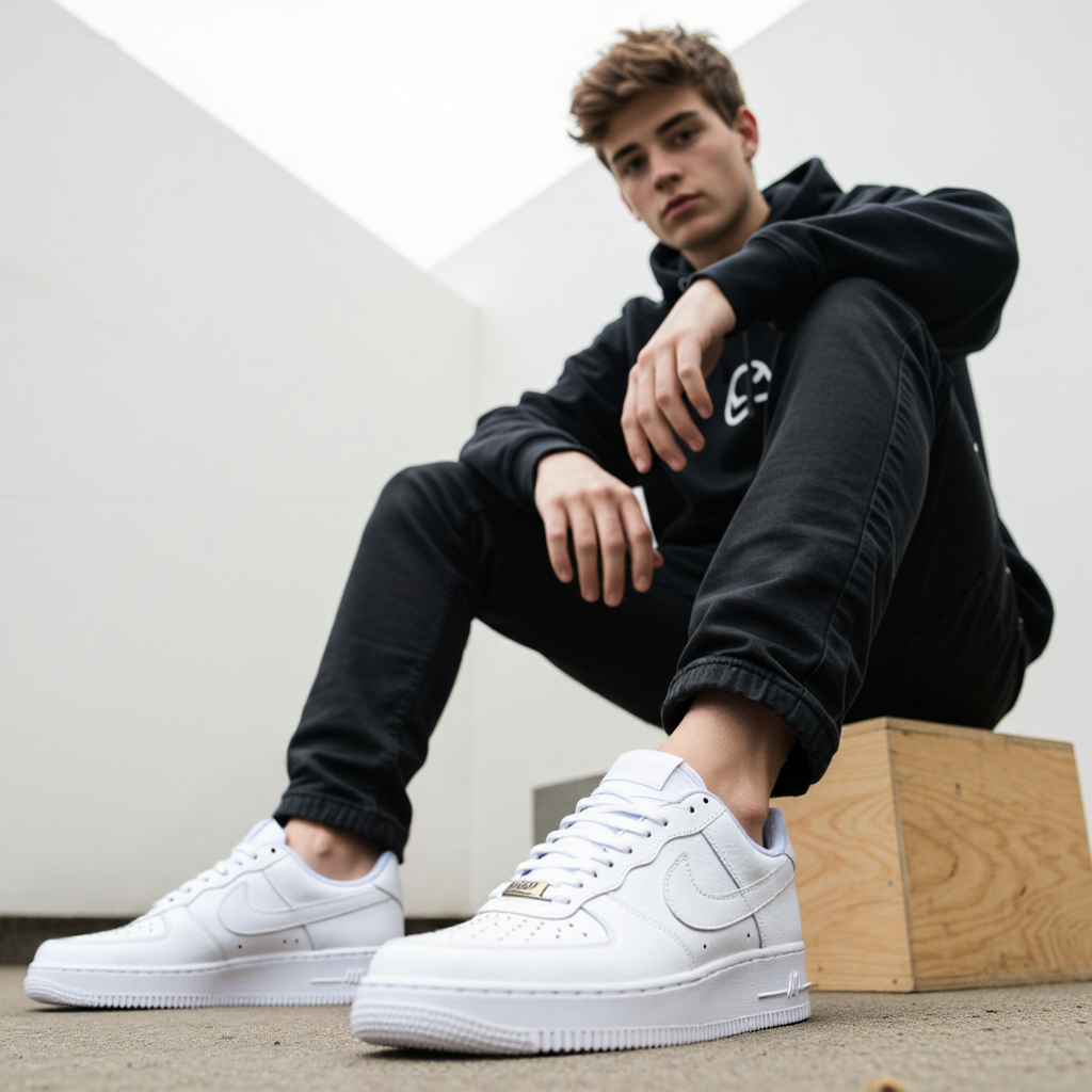 Men White Solid Casual Sneakers